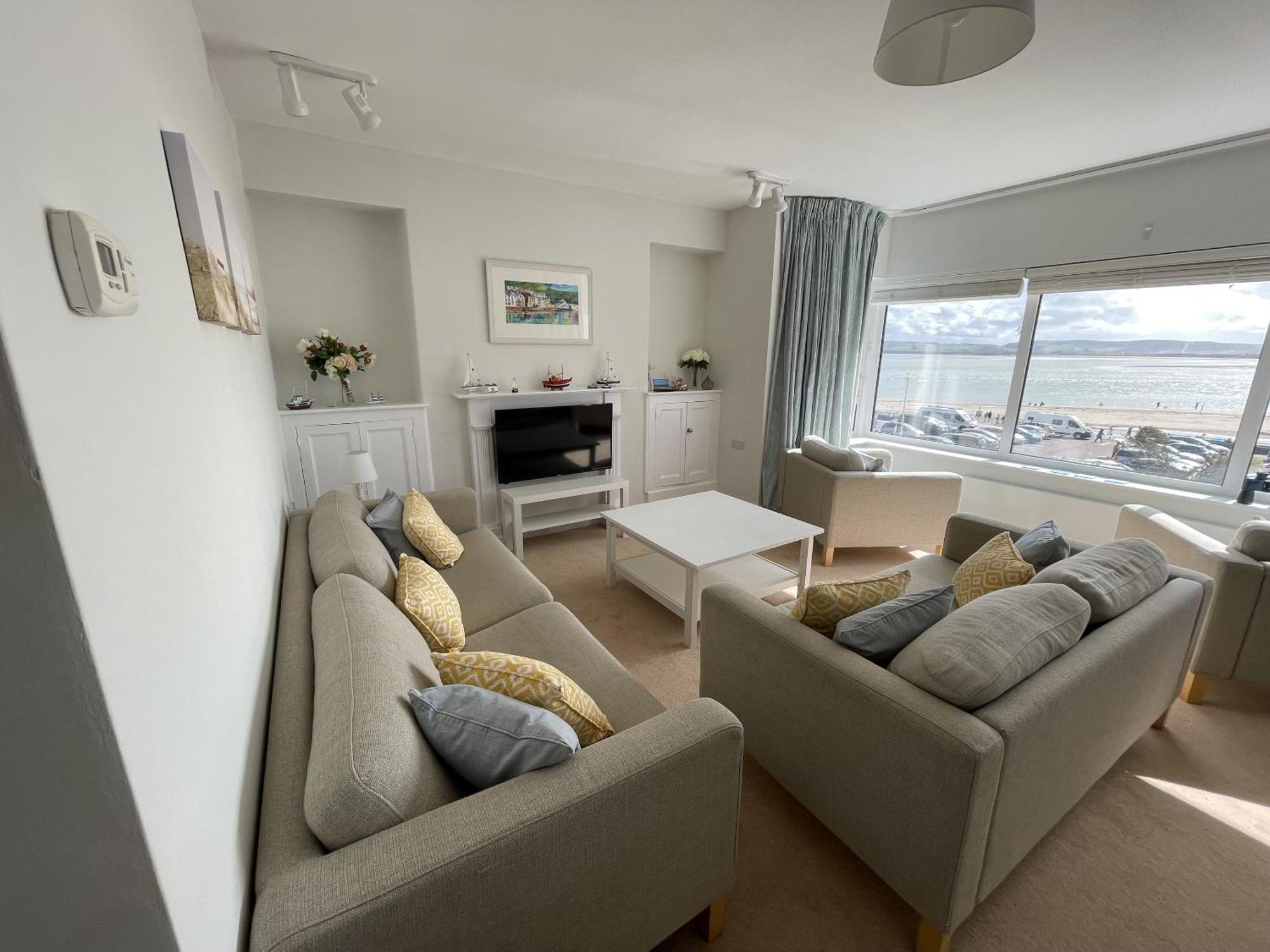 Lovely Seafront 2 Bedroom Apartment 4 Aberdyfi Exteriér fotografie